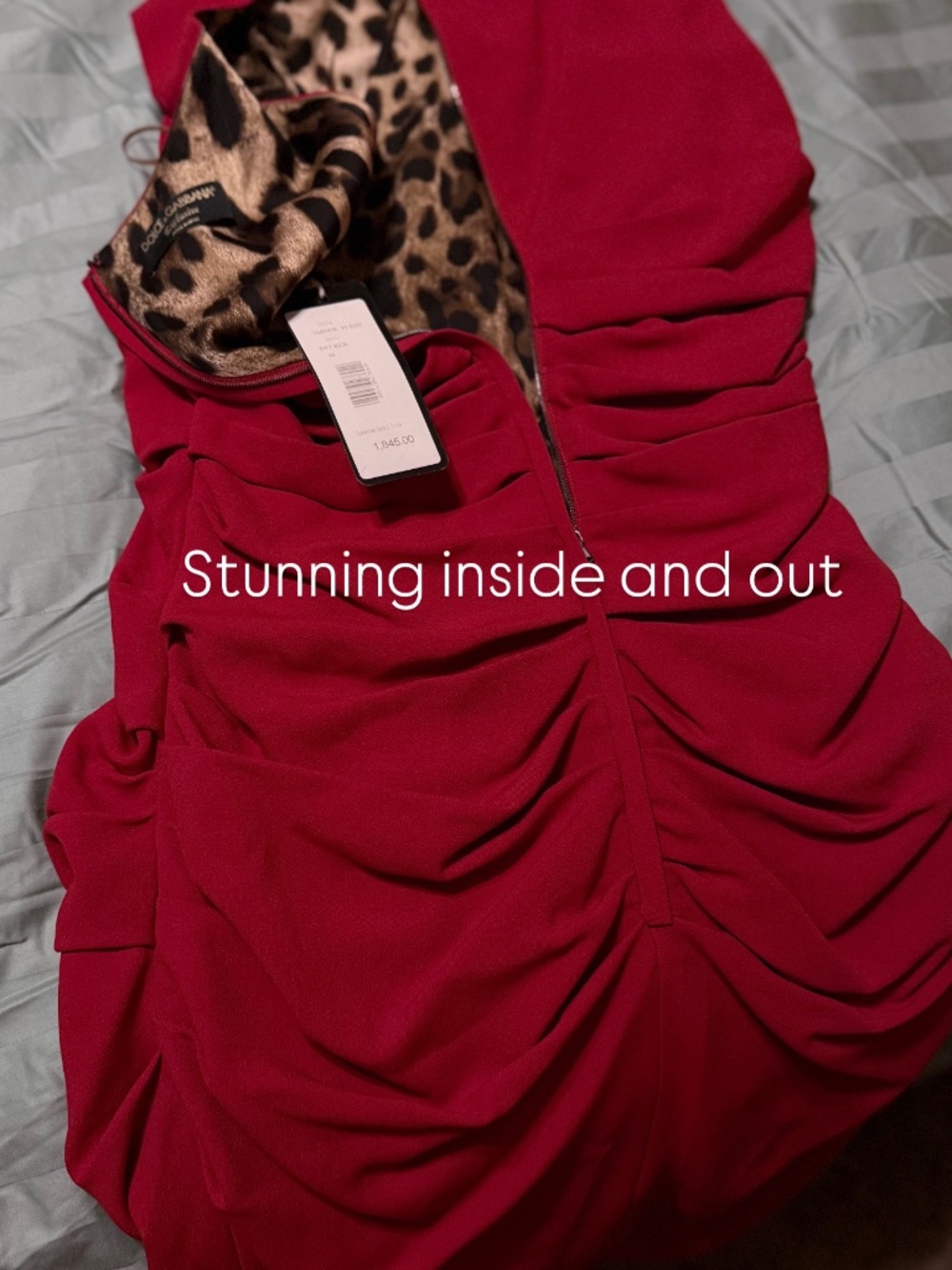 Dolce and Gabbana Red sheath dress